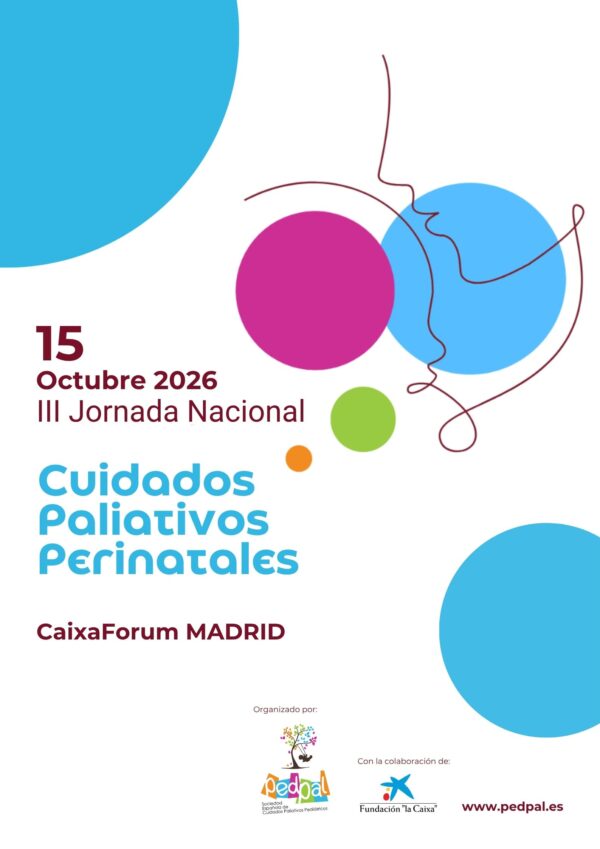 Cartel oficial de la III Jornada Nacional de Cuidados Paliativos Perinatales