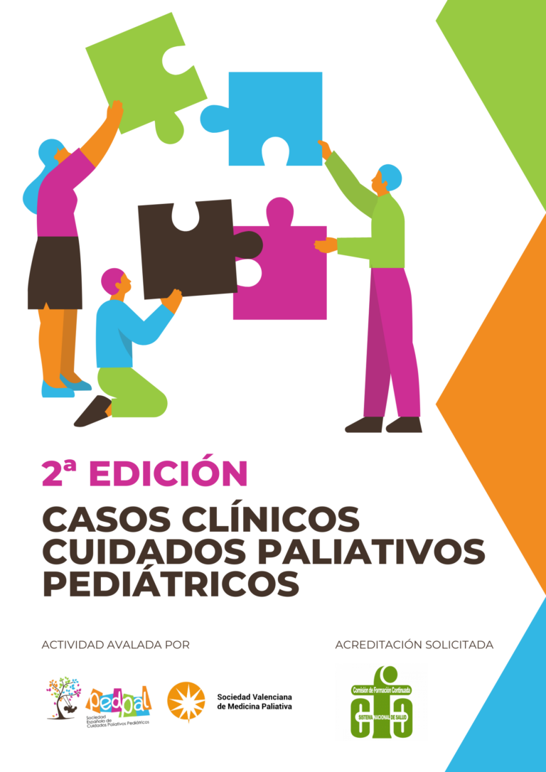 Cartel informativo de la 2ª edición de casos clínicos en cuidados paliativos pediátricos organizados por PEDPAL
