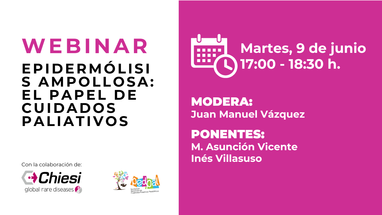 Webinar epidemórlosis ampollosa en cuidados paliativos pediátricos