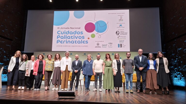 Profesionales en la III Jornada Nacional de cuidados paliativos perinatales en CaixaForum Madrid.