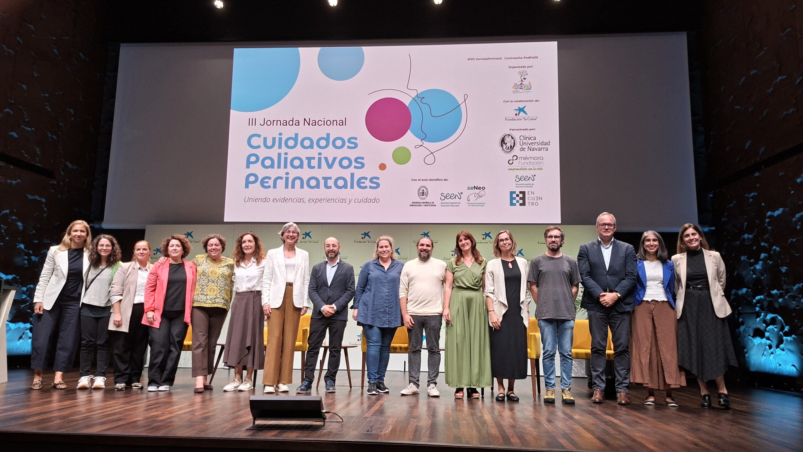 Profesionales en la III Jornada Nacional de cuidados paliativos perinatales en CaixaForum Madrid.